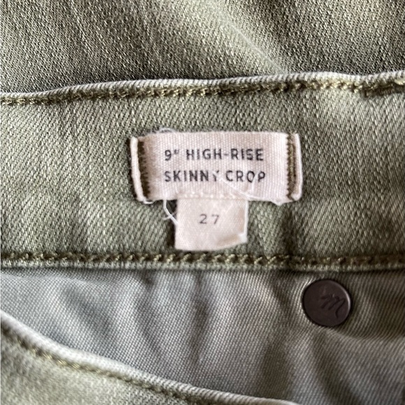 Madewell Olive High-Waisted Skinny Jeans sz 27 - Picture 5 of 6
